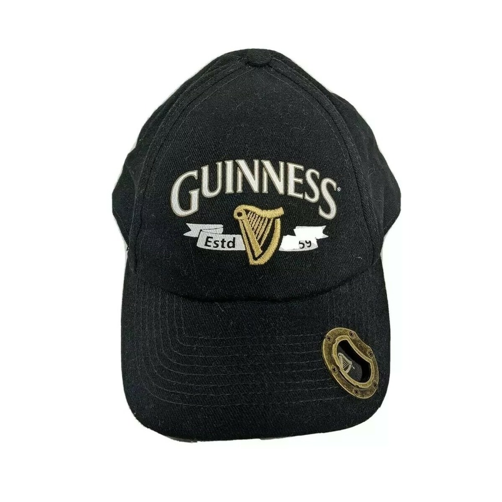 Guinness Beer 1759 Bottle Opener Adjustable Back Strap Adult Cap Hat